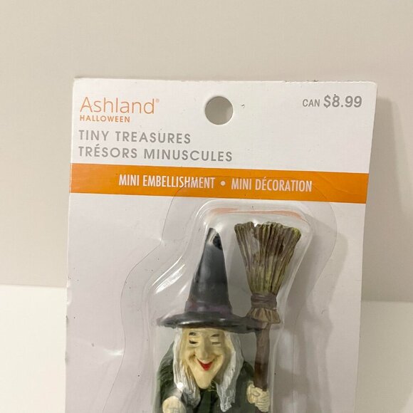 Ashland Halloween Tiny Treasures Witch Figurine Damaged Packaging - Picture 3 of 16